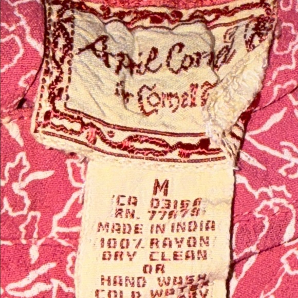 April Cornell Vintage Floral Maxi Skirt SZ Medium - Picture 6 of 10